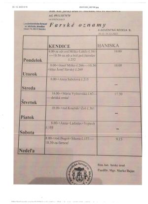 farské oznamy
