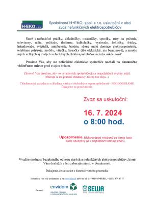 Zber nefunkčných elektrospotrebičov