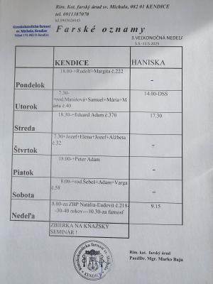 farské oznamy