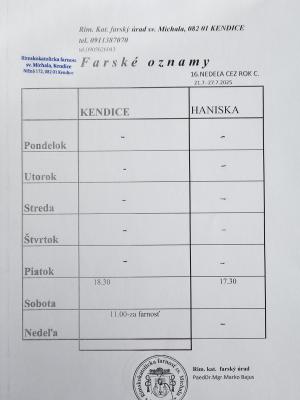 farské oznamy