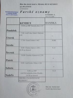 farské oznamy